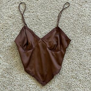 Brown bandana top